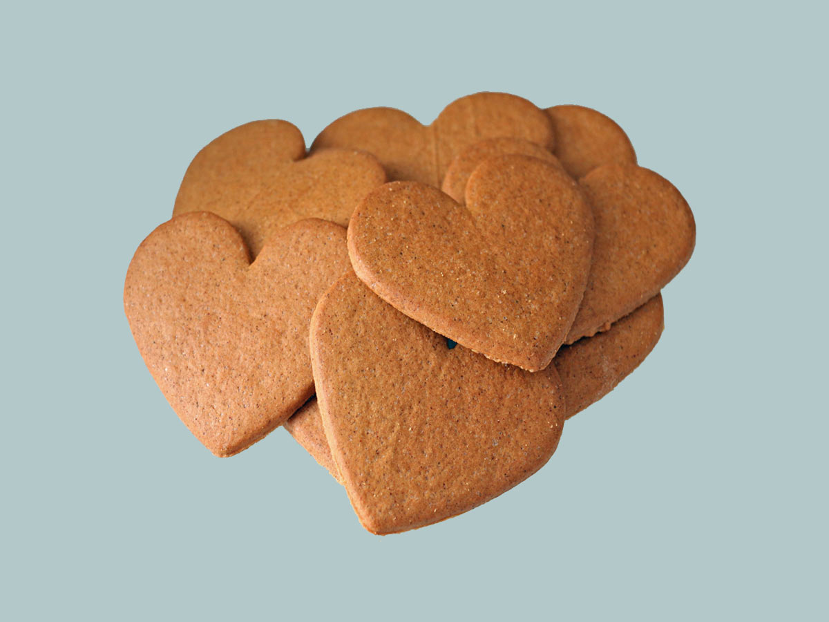 Travel Women Eats Cookies In Nature